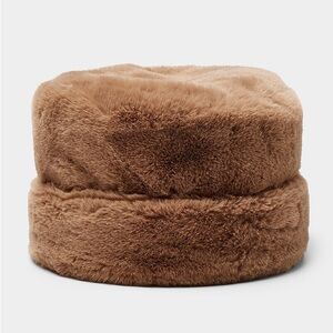 Nine West Faux Fur Brown Hat